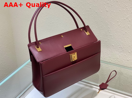 Dior Parisienne Bag Brick Red Smooth Calfskin Replica