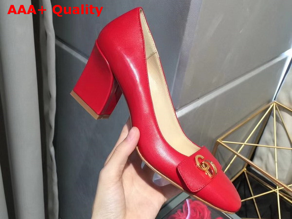 Dior Pump in Red Calfskin Replica