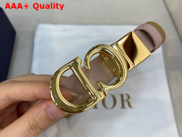 Dior Reversible Saddle Belt Trench Beige and Biscuit Smooth Calfskin 20mm Replica