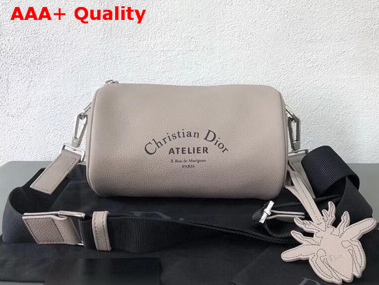 Dior Roller Pouch in Beige Grained Calfskin Replica