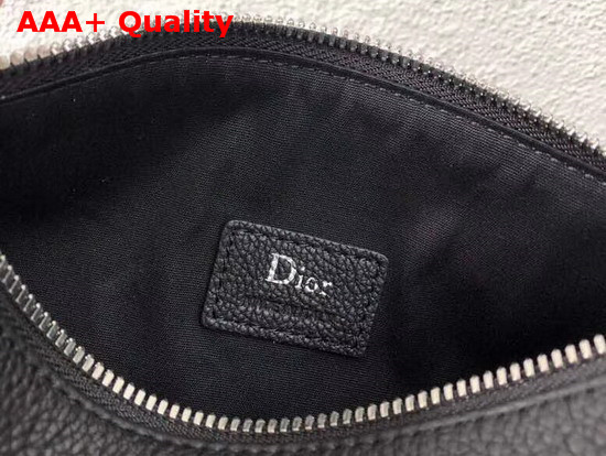 Dior Roller Pouch in Black Grained Calfskin Replica