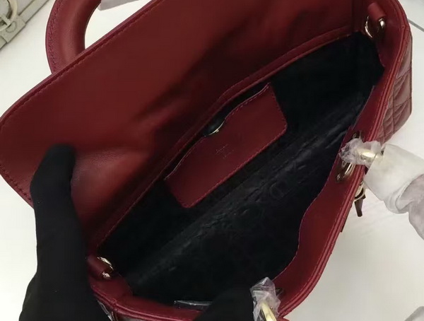 Dior Runway Bag Oxblood Lambskin Light Gold Tone Jewellery for Sale