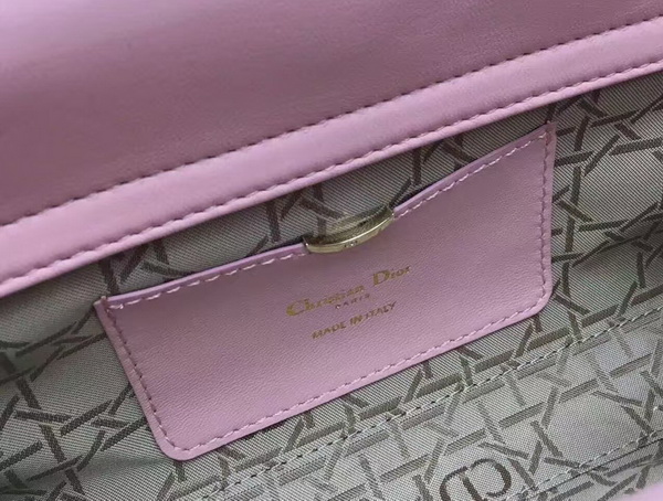 Dior Runway Bag Pink Lambskin Light Gold Tone Jewellery for Sale