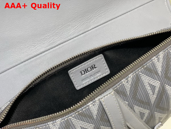 Dior Saddle Bag Dior Gray CD Diamond Canvas and Smooth Calfskin Replica