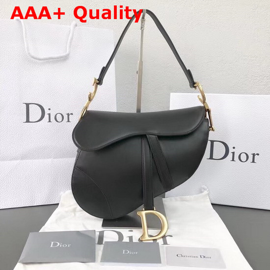 Dior Saddle Bag in Black Calfskin Replica