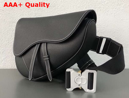 Dior Saddle Bag in Black Grained Calfskin Replica