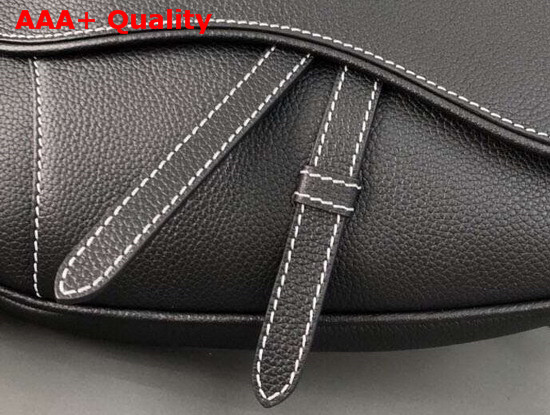 Dior Saddle Bag in Black Grained Calfskin Replica