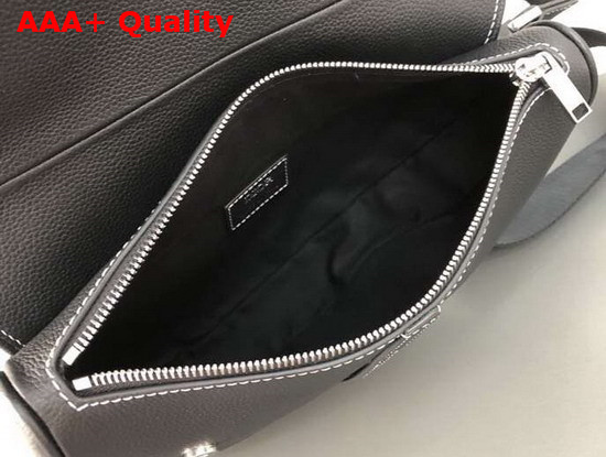 Dior Saddle Bag in Black Grained Calfskin Replica