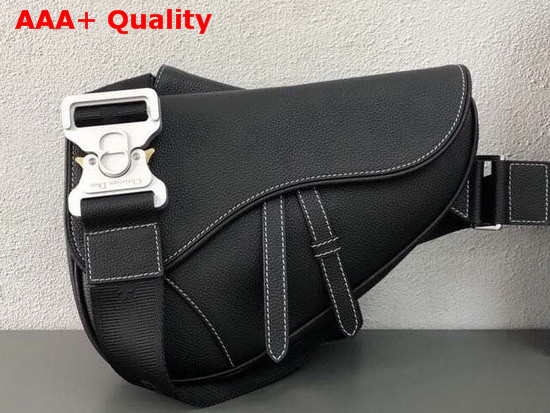 Dior Saddle Bag in Black Grained Calfskin Replica