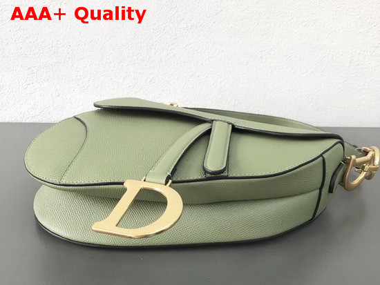 Dior Saddle Bag in Green Embossed Grained Calfskin Replica