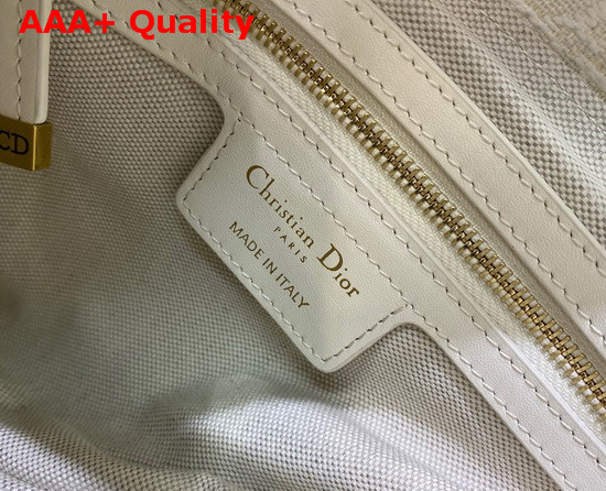 Dior Saddle Bag in White Dior Oblique Jacquard Canvas Replica