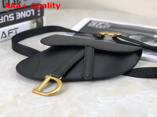 Dior Saddle Belt Bag in Black Calfskin Replica