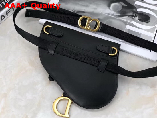 Dior Saddle Belt Bag in Black Calfskin Replica