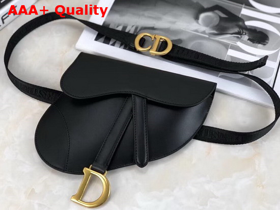 Dior Saddle Belt Bag in Black Calfskin Replica