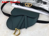 Dior Saddle Belt Bag in Green Embossed Grained Calfskin Replica