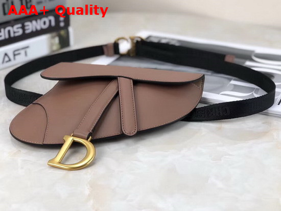 Dior Saddle Belt Bag in Nude Calfskin Replica