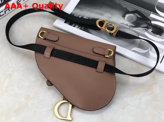 Dior Saddle Belt Bag in Nude Calfskin Replica