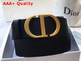 Dior Saddle Belt in Black Calfskin Replica