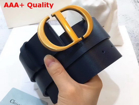 Dior Saddle Belt in Navy Blue Calfskin Replica