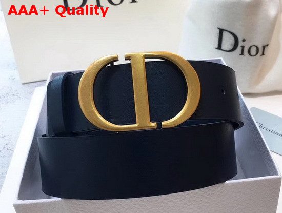 Dior Saddle Belt in Navy Blue Calfskin Replica