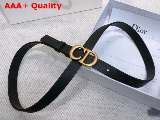 Dior Saddle Calfskin Belt in Black Replica