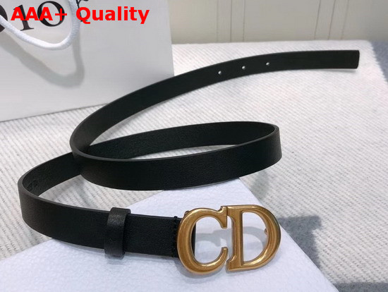 Dior Saddle Calfskin Belt in Black Replica