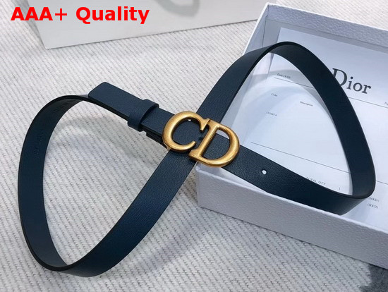 Dior Saddle Calfskin Belt in Blue Replica