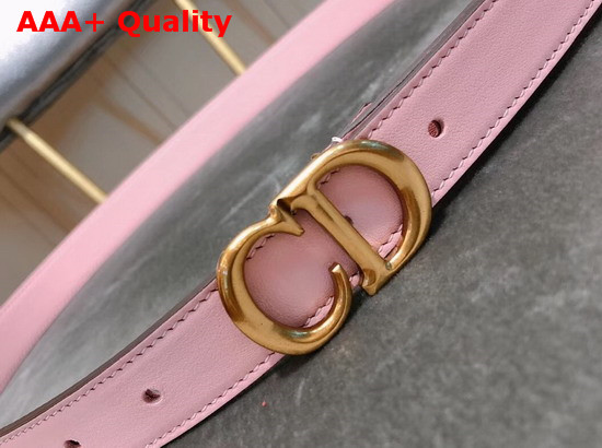 Dior Saddle Calfskin Belt in Pink Replica