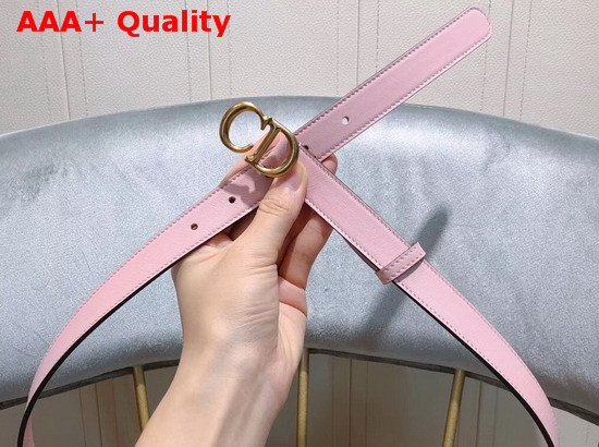 Dior Saddle Calfskin Belt in Pink Replica