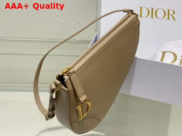 Dior Saddle Shoulder Pouch Biscuit Goatskin Replica