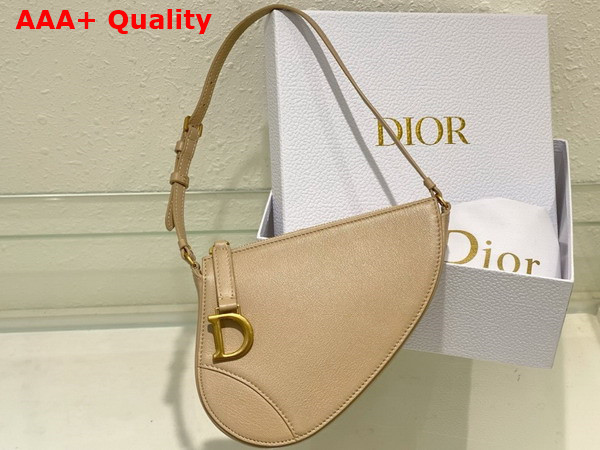 Dior Saddle Shoulder Pouch Biscuit Goatskin Replica