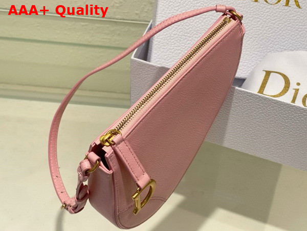 Dior Saddle Shoulder Pouch Melocoton Pink Goatskin Replica