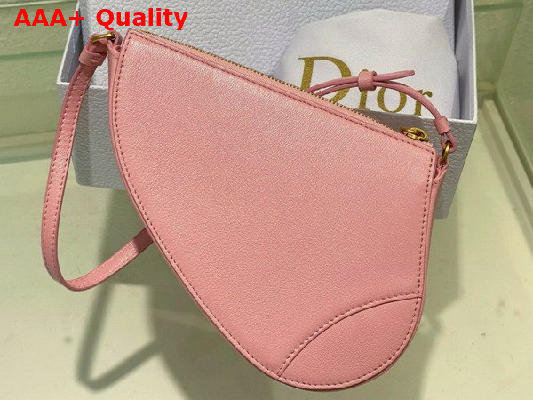 Dior Saddle Shoulder Pouch Melocoton Pink Goatskin Replica