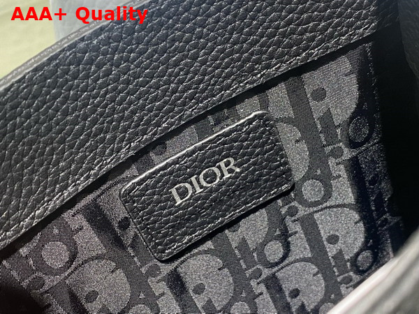 Dior Safari North South Mini Tote Bag Black Grained Calfskin Replica