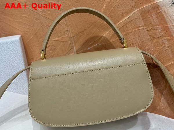 Dior Small 30 Montaigne Avenue Top Handle Bag Powder Beige Ribbed Calfskin Replica