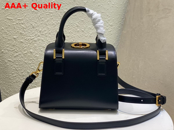 Dior Small Boston Bag in Black Box Calfskin Replica