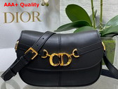 Dior Small CD Besace Bag Black Calfskin Replica