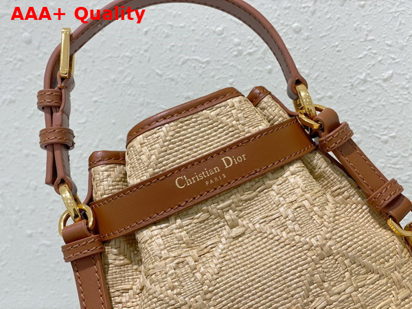 Dior Small Cest Dior Bag Natural Cannage Raffia Replica