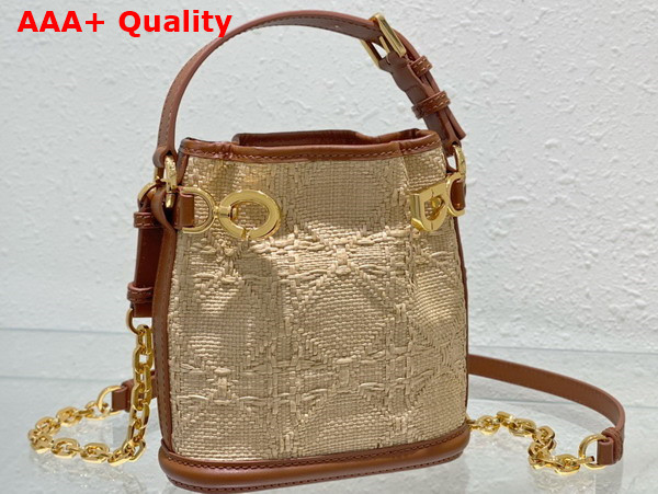 Dior Small Cest Dior Bag Natural Cannage Raffia Replica