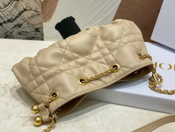 Dior Small Dior Ammi Bag Beige Supple Macrocannage Lambskin Replica