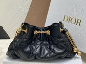 Dior Small Dior Ammi Bag Black Supple Macrocannage Lambskin Replica