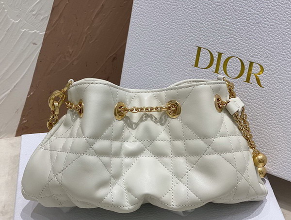 Dior Small Dior Ammi Bag White Supple Macrocannage Lambskin Replica