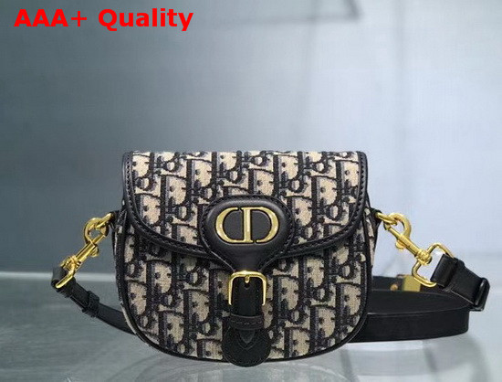 Dior Small Dior Bobby Bag Blue Dior Oblique Jacquard Canvas Replica