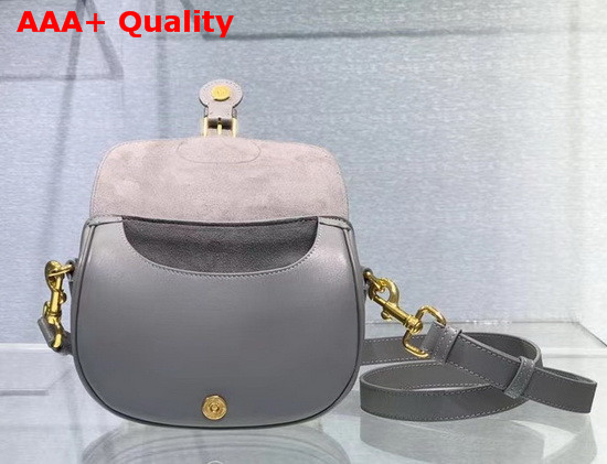 Dior Small Dior Bobby Bag Gray Box Calfskin Replica