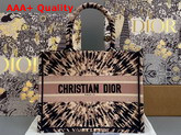 Dior Small Dior Book Tote Multicolor Tie and Dior Embroidery Replica