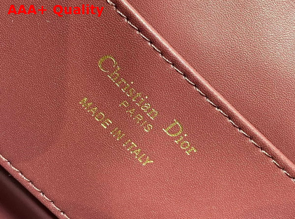 Dior Small Dior Caro Backpack in Burgundy Macrocannage Lambskin Replica