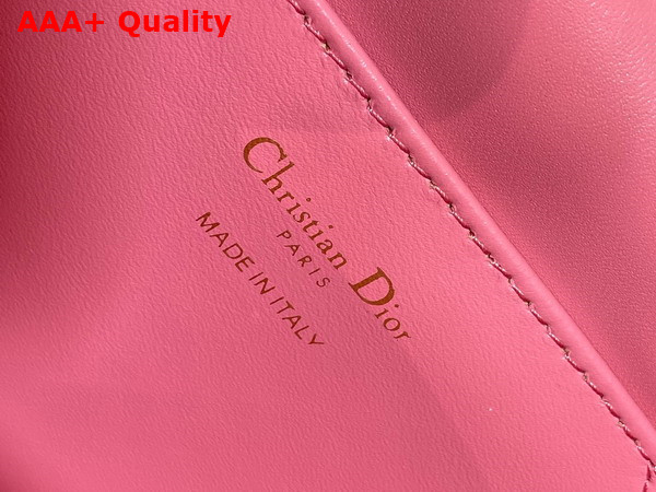 Dior Small Dior Caro Backpack in Pink Macrocannage Lambskin Replica