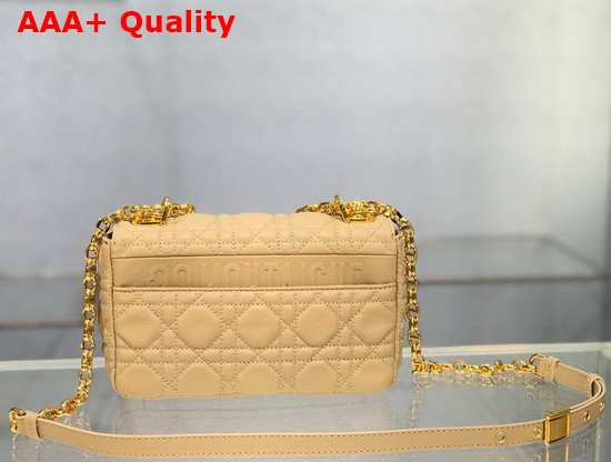 Dior Small Dior Caro Bag Beige Soft Cannage Calfskin Replica