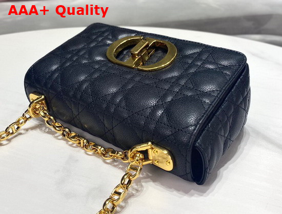 Dior Small Dior Caro Bag Black Soft Cannage Calfskin Replica