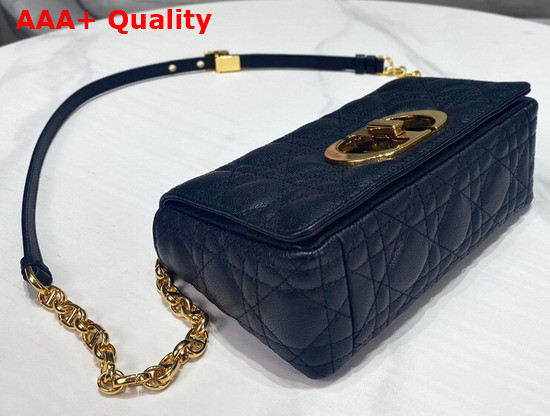 Dior Small Dior Caro Bag Black Soft Cannage Calfskin Replica